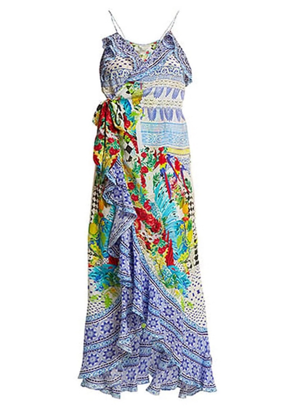 NWT Camilla Blue Print Maxi Dress Size L